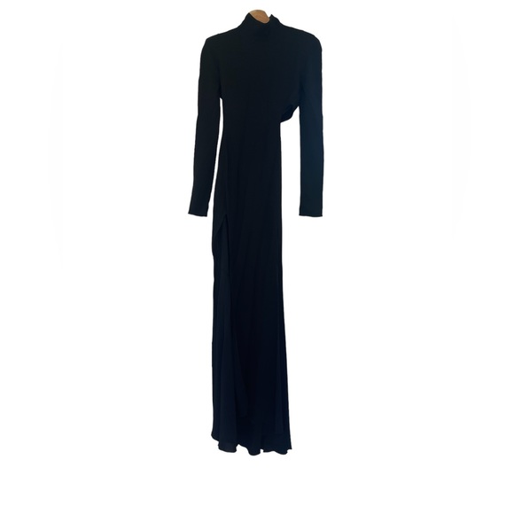 Zara Black Maxi Dress with Silver Accents - Picture 11 of 16